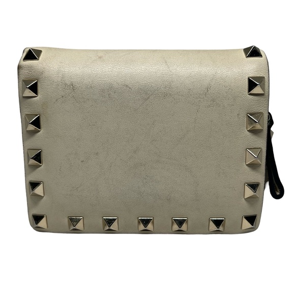 Valentino Rockstud Ivory Wallet - Picture 3 of 10